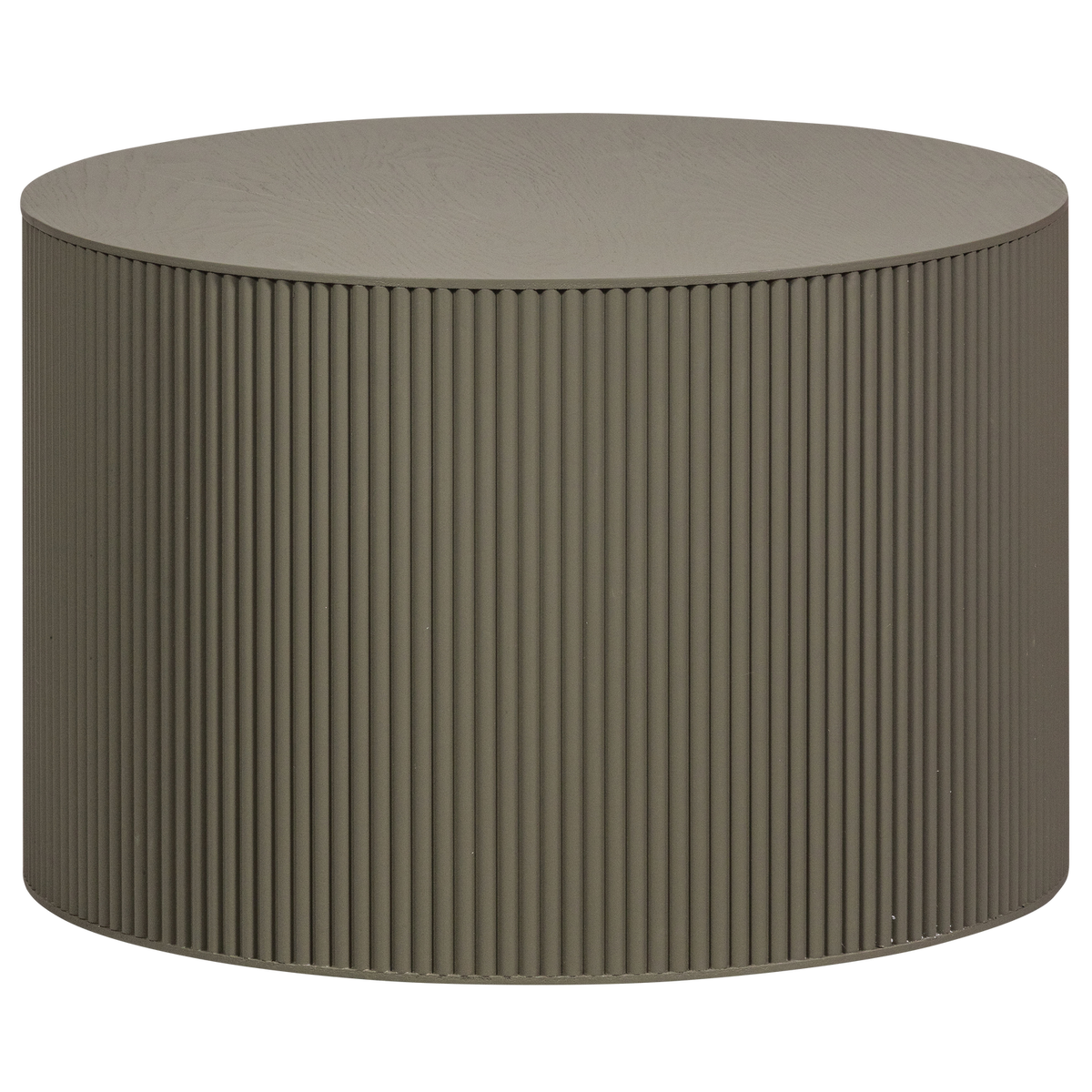 Set di 2 — Tavolino Sanne rotondo verde militare