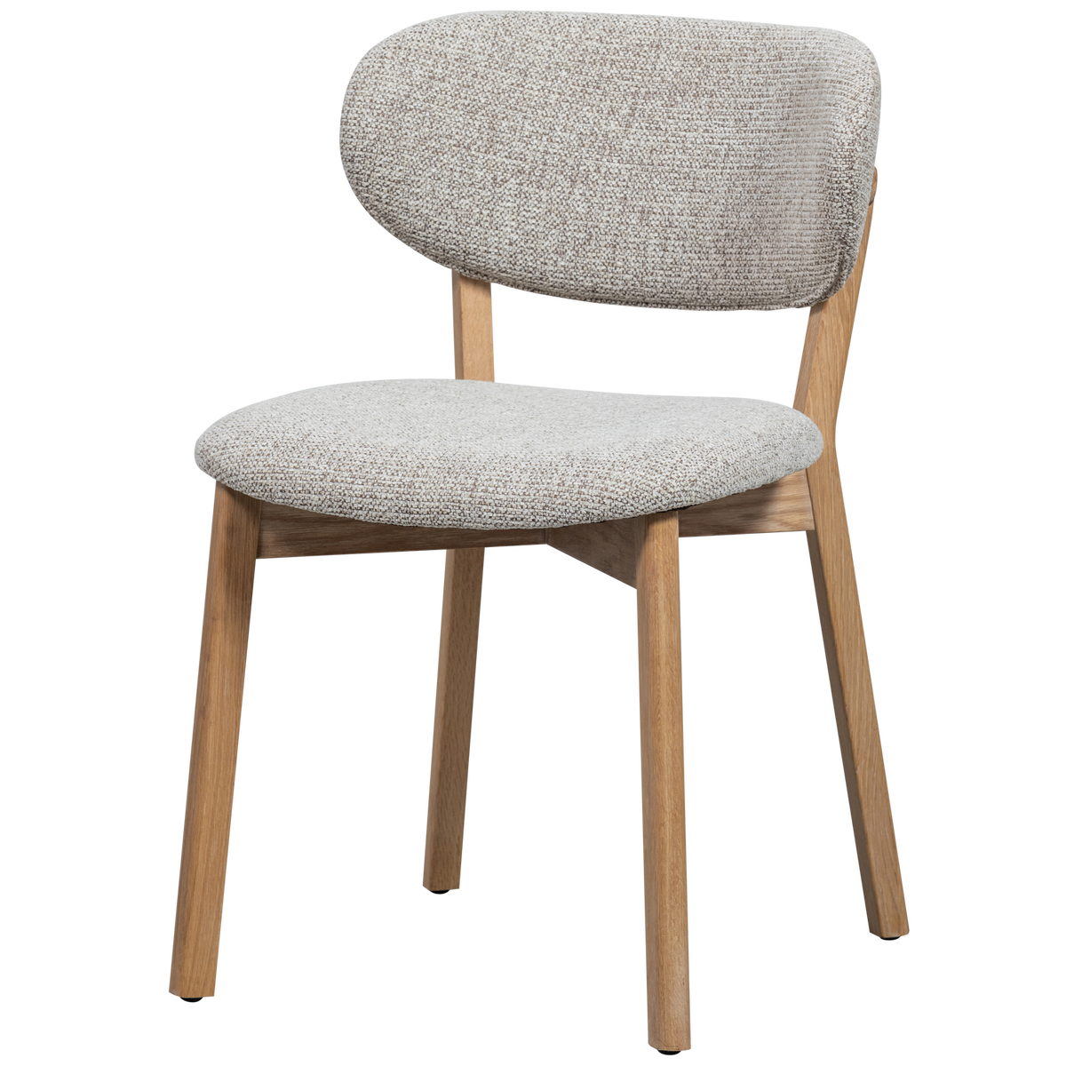 Sedia da pranzo udar con struttura in legno naturale