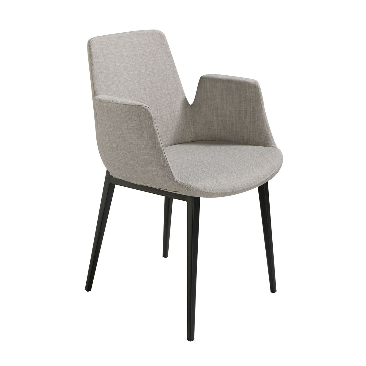 Sedia in tessuto grigio