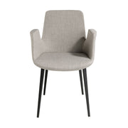 Sedia in tessuto grigio