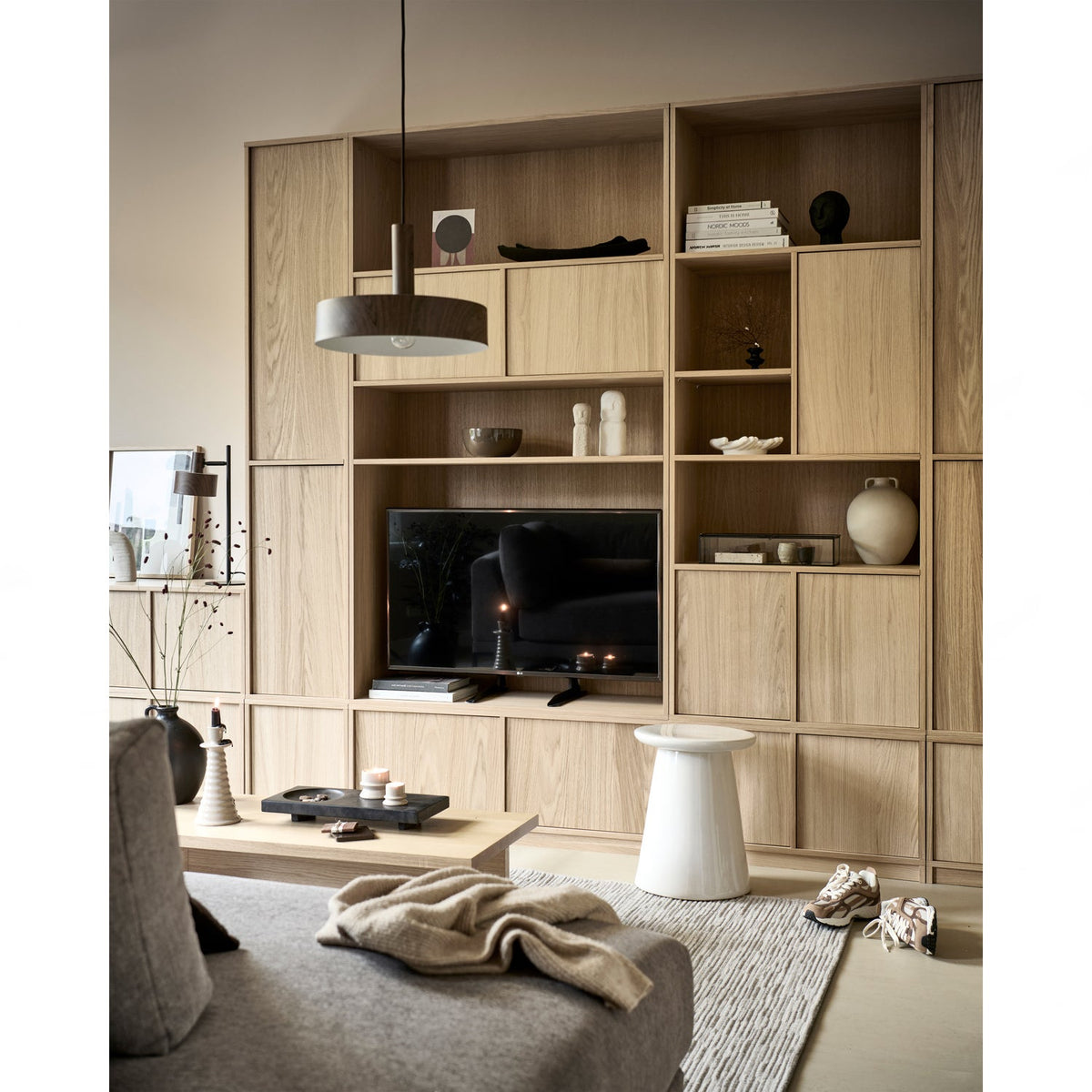 Mobile base modulair 40cm rovere naturale opaco