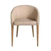 Sedia in tessuto beige