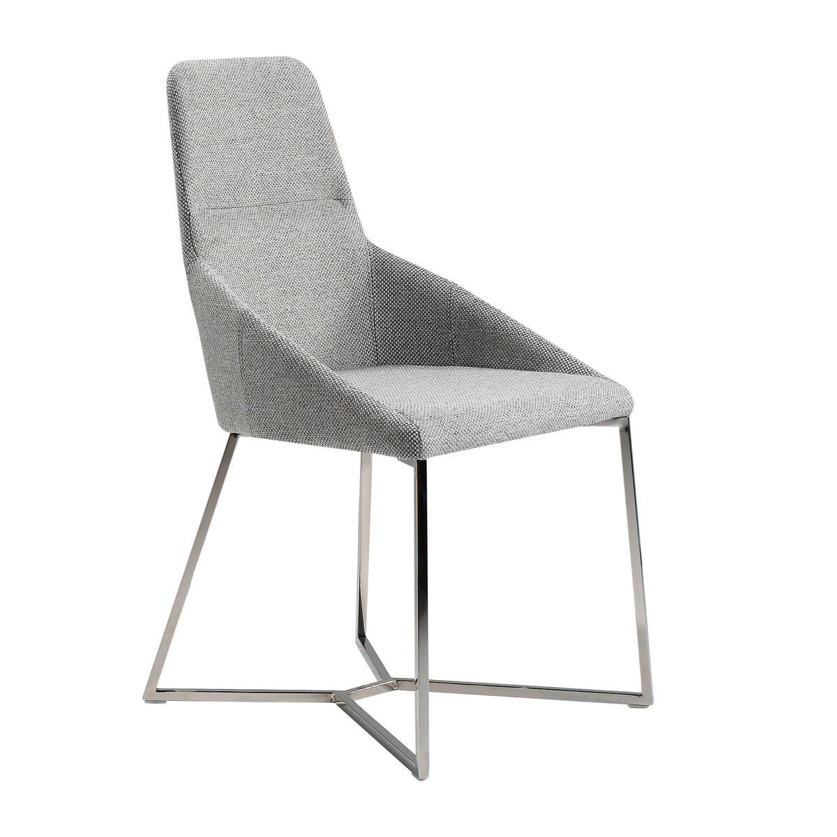 Sedia in tessuto grigio