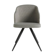 Sedia in tessuto grigio