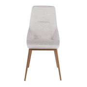 Sedia in tessuto grigio chiaro