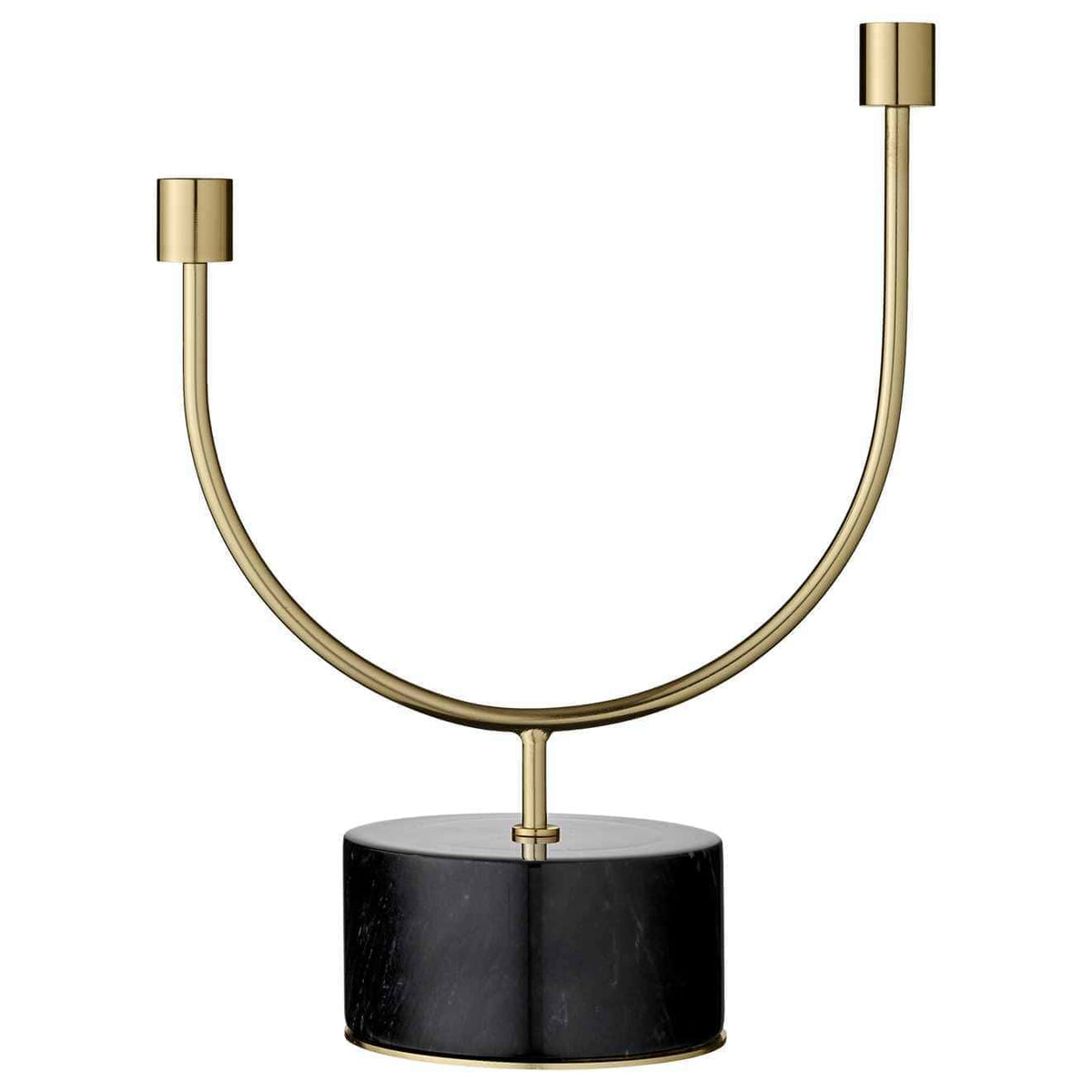 500439000081_GRASIL candle holder_black & gold