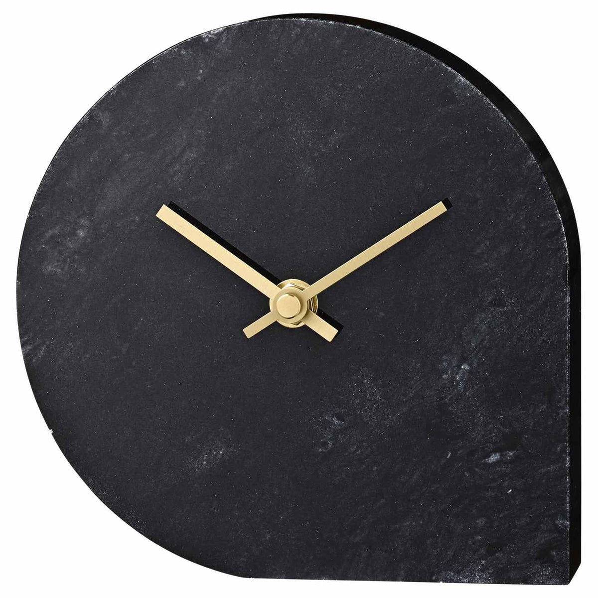 500780050081_STILLA marble clock_black