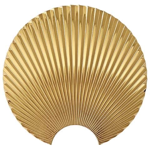 502390005084_CONCHA-hook+wall-decoration_Gold_L6,8xW24xH23,5