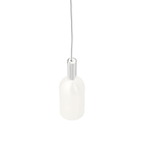 Lampada cilindrica LUCEO - Bianco/Trasparente - AYTM - Ø12xA35 CM