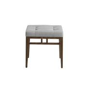 Sgabello in tessuto grigio