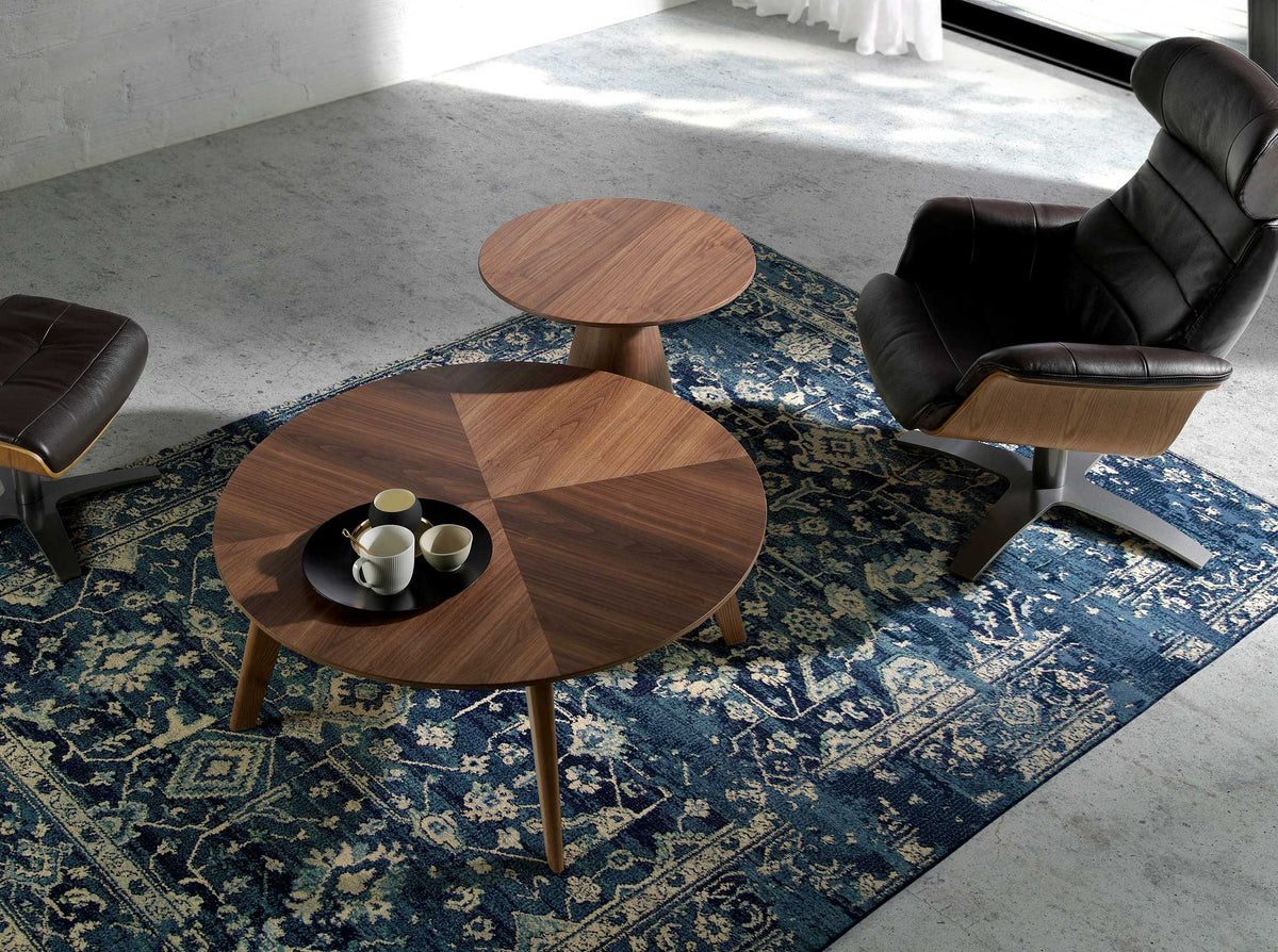 Pouf in pelle marrone cioccolato