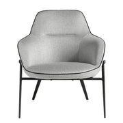 Poltrona in tessuto grigio