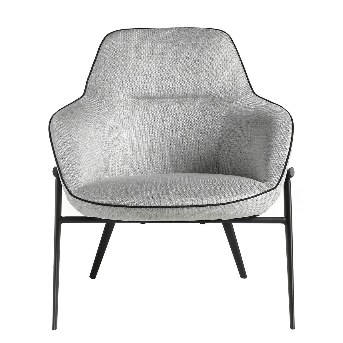 Poltrona in tessuto grigio