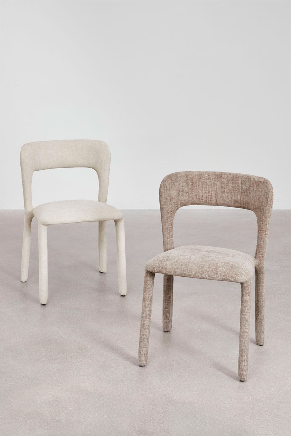 Set di 4 sedie da pranzo imbottite Brusel