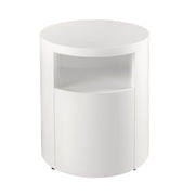 Comodino in legno bianco