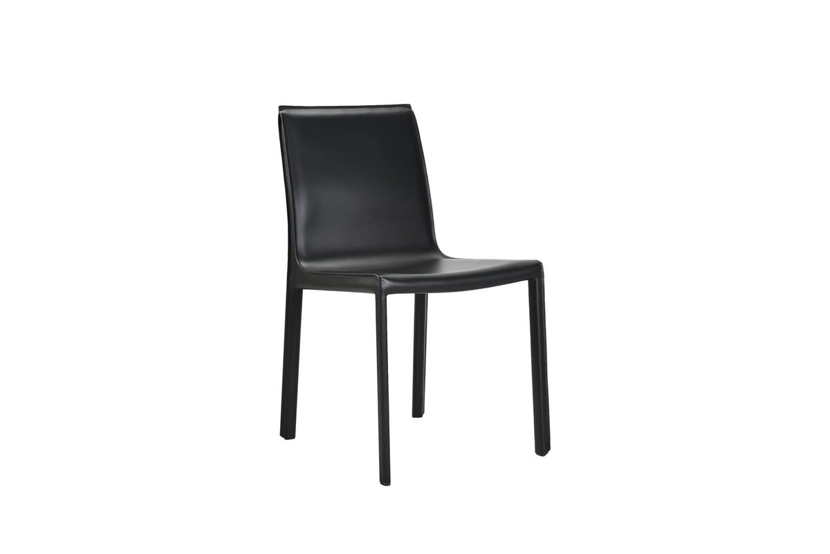 set di 2 sedie da pranzo lusaka nera