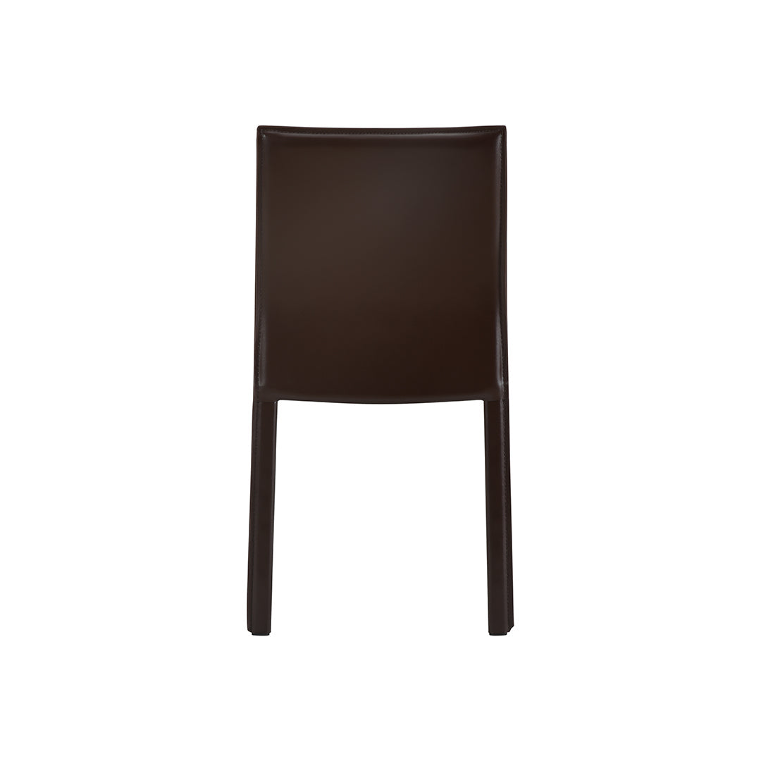 set di 2 sedie da pranzo lusaka marrone scuro