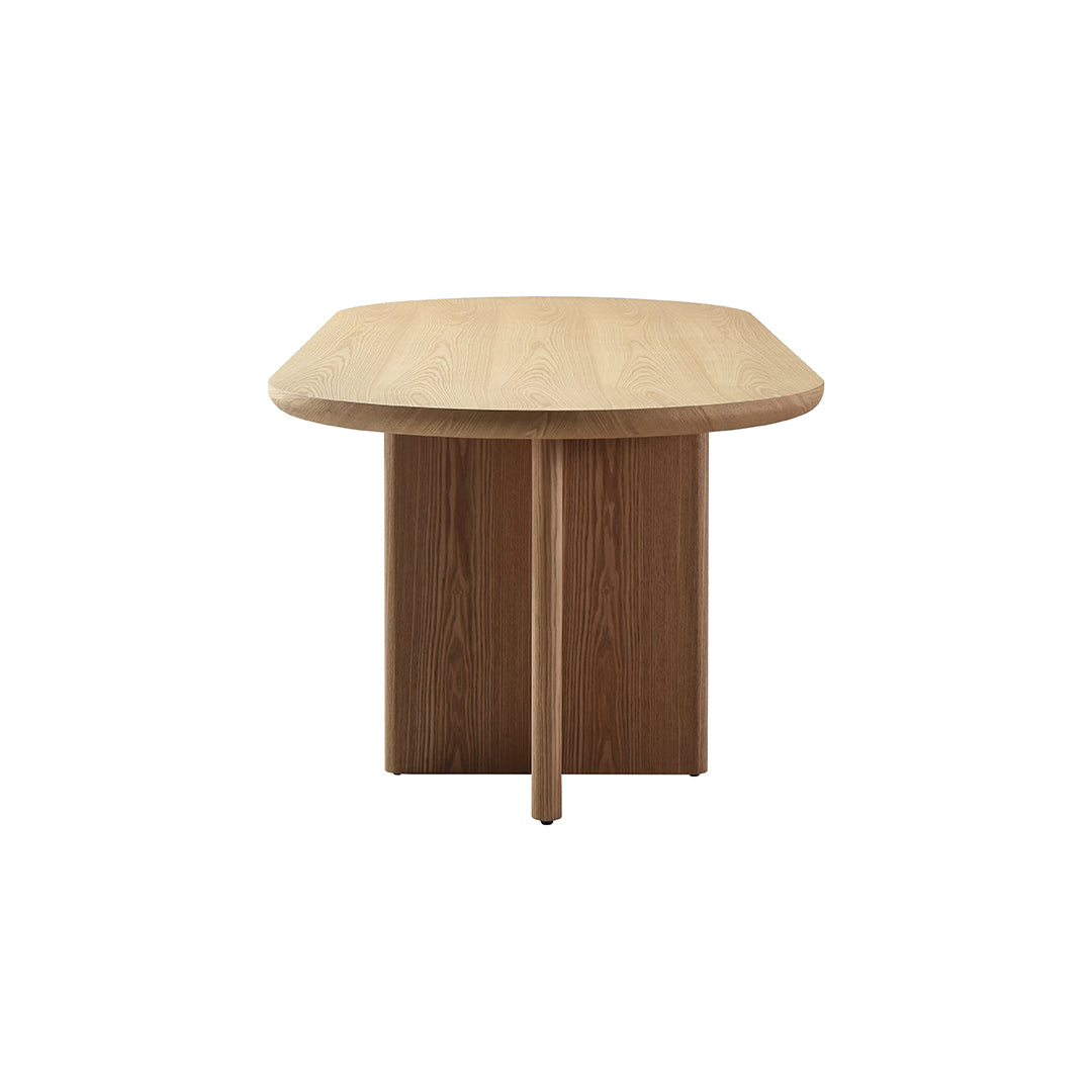 Tavolo magenta frassino naturale opaco 240x100