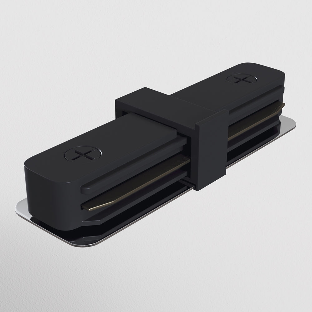 Connettore diritto per binari Unity -  nero TRA001C-11B