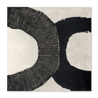 Dipinto Black circles 80x80 by AGAVE