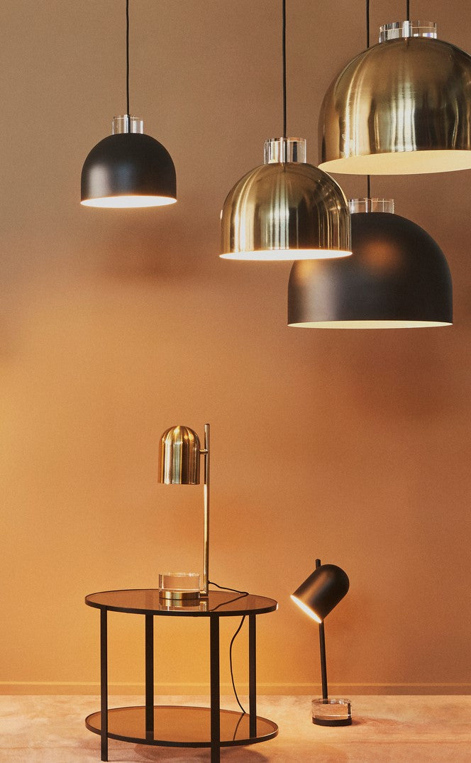 Lampada rotonda LUCEO - Oro/Trasparente - AYTM - Ø45xA36 CM
