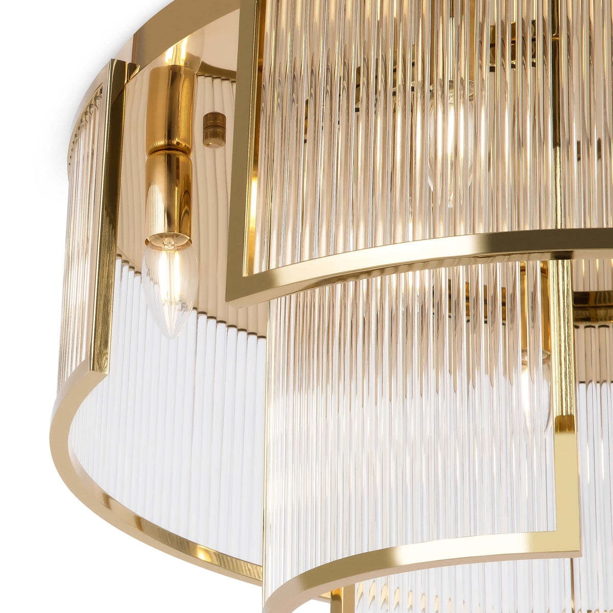 Lampada da soffitto Frame - Maytoni - Oro - MOD174CL-09G