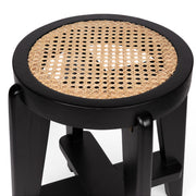 Sgabello basso Low Bar Stool Cane DT.W.19. H47cm - Charcoal Black - Pierre Jeanneret Edition
