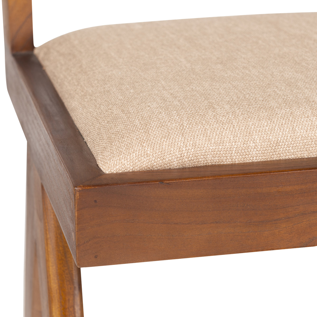 Dining Chair Lecorb Imbottita - Dark Brown - Pierre Jeanneret Edition