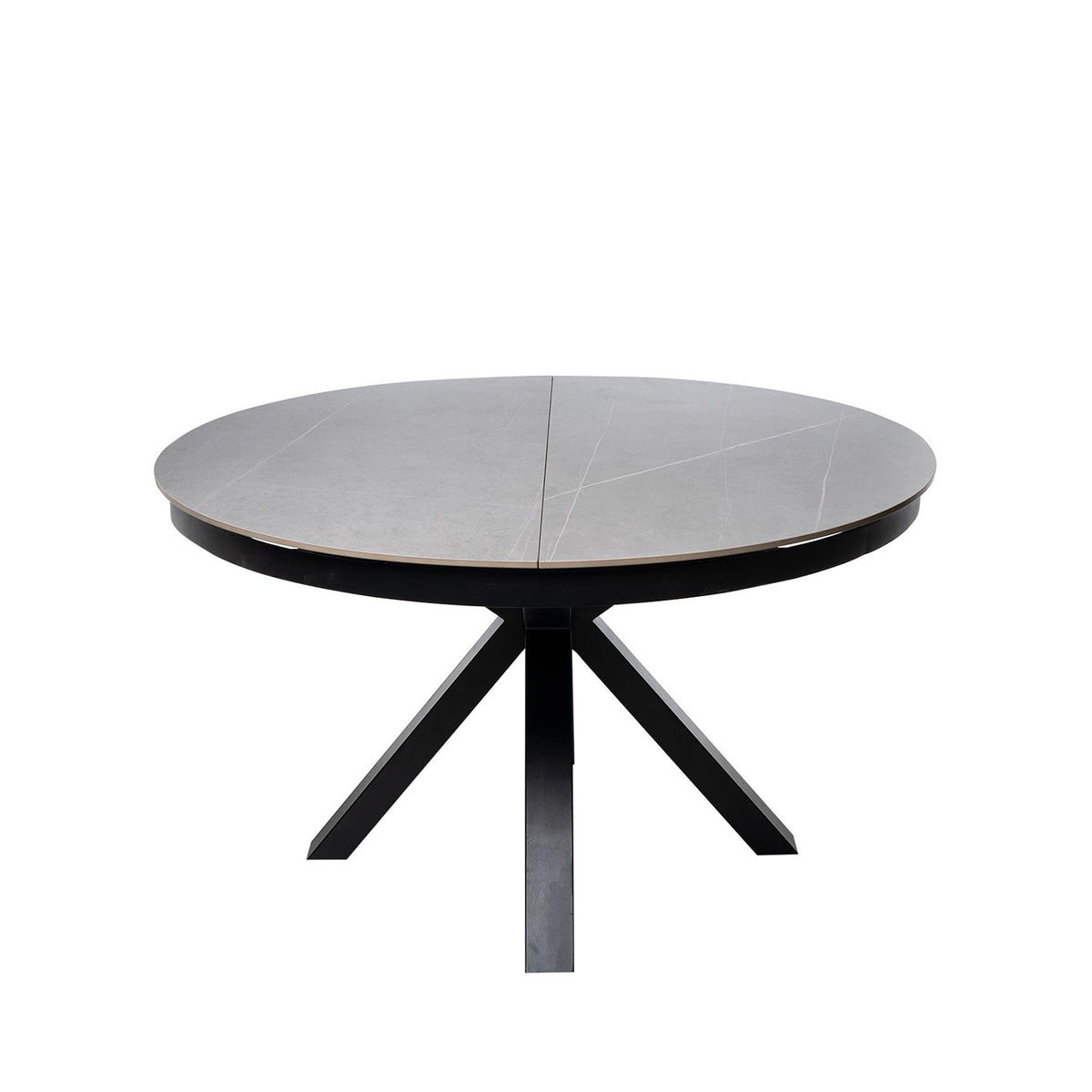Tavolo zuri 130 rosso. grigio/nero