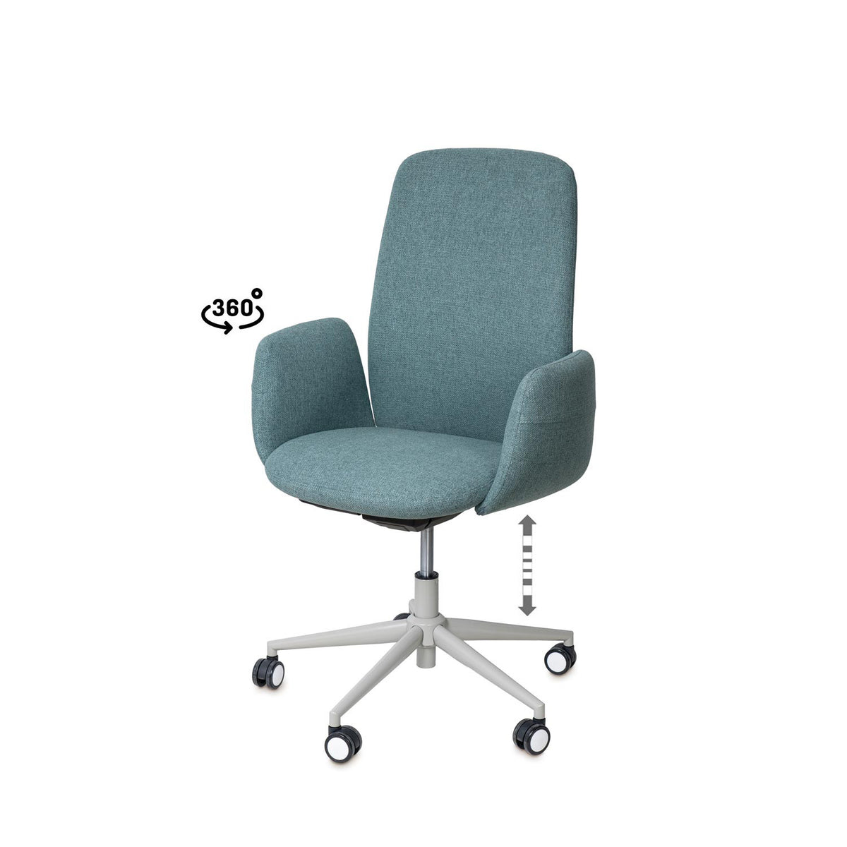 Sedia da ufficio BRITISH - Menta