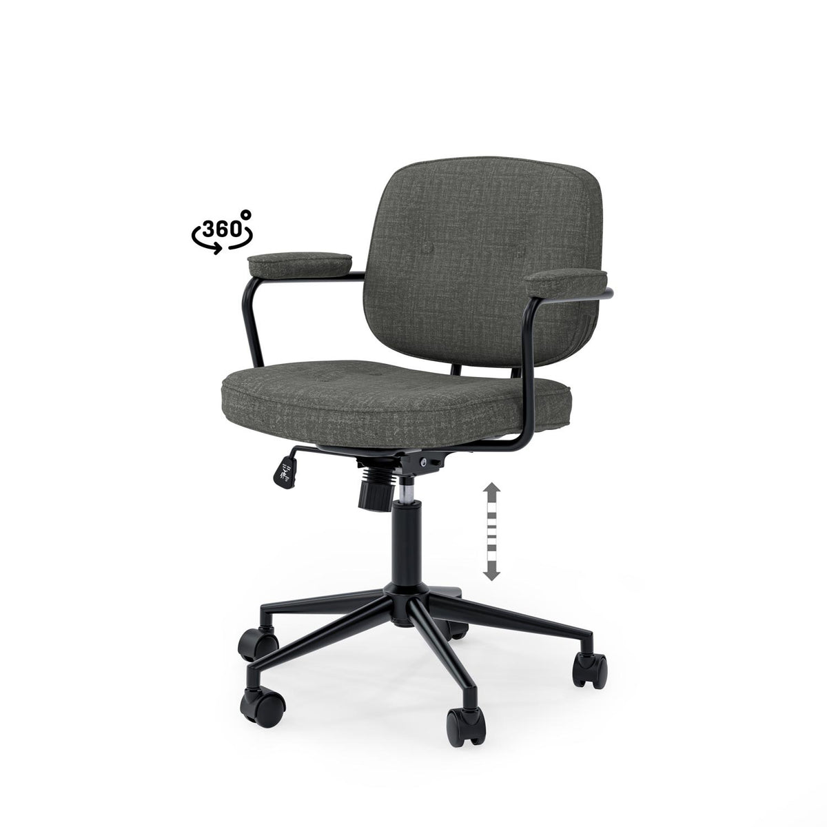 Sedia da ufficio COLUMBIA - Grigio scuro
