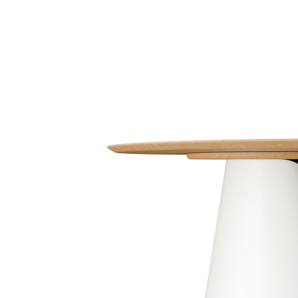 Tavolo fisso rovere/bianco daisy 100 rosso
