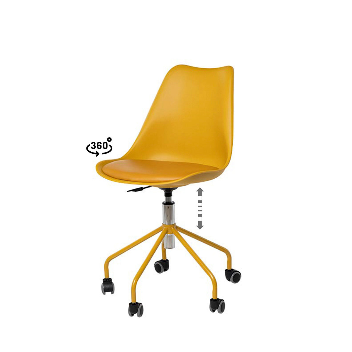 Sedia da ufficio YALE - Senape