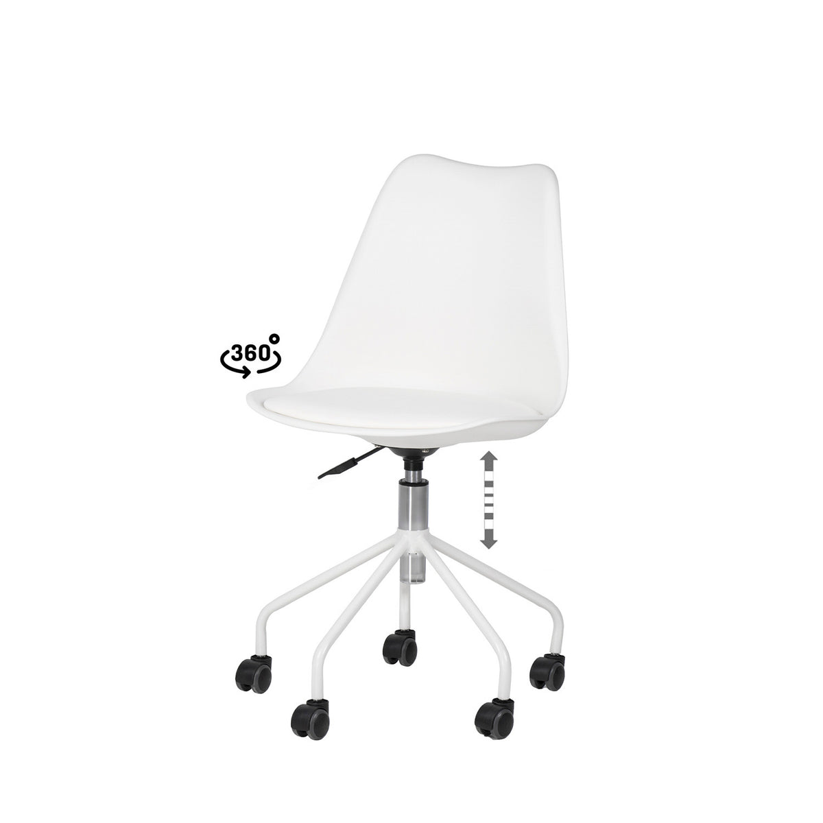 Sedia da ufficio YALE - Bianco