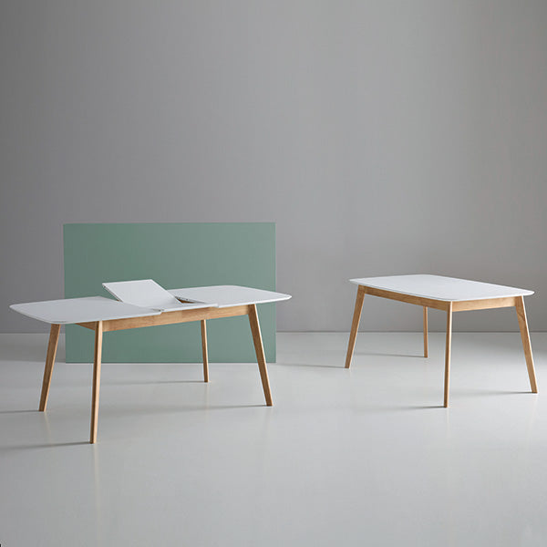 Enma tavolo 120 est.rovere bianco