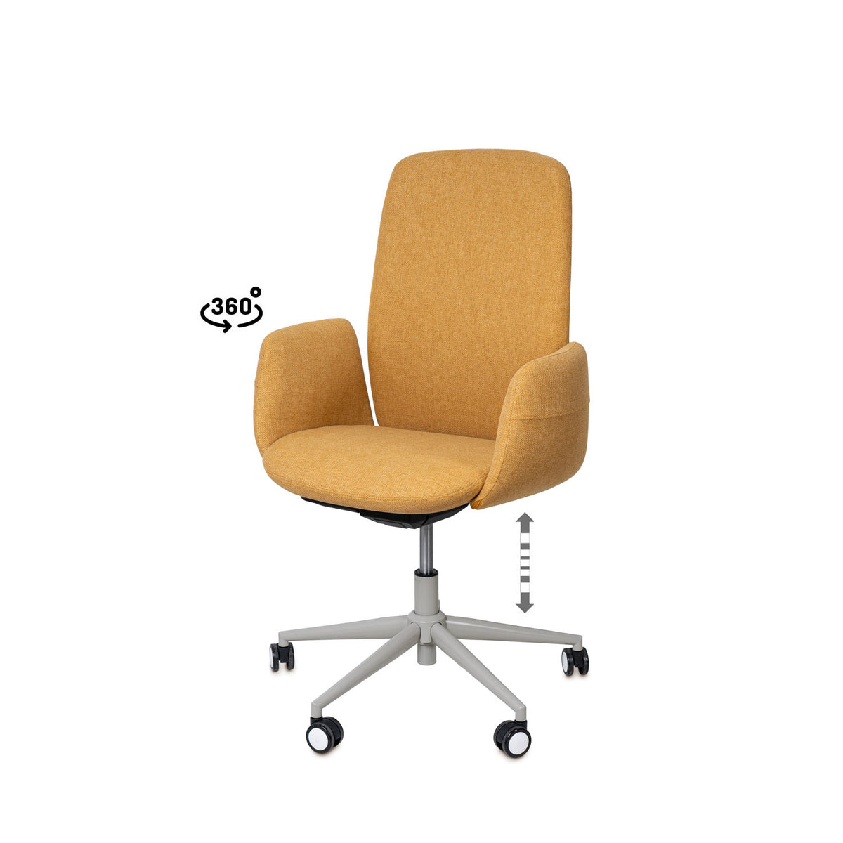 Sedia da ufficio BRITISH - Senape
