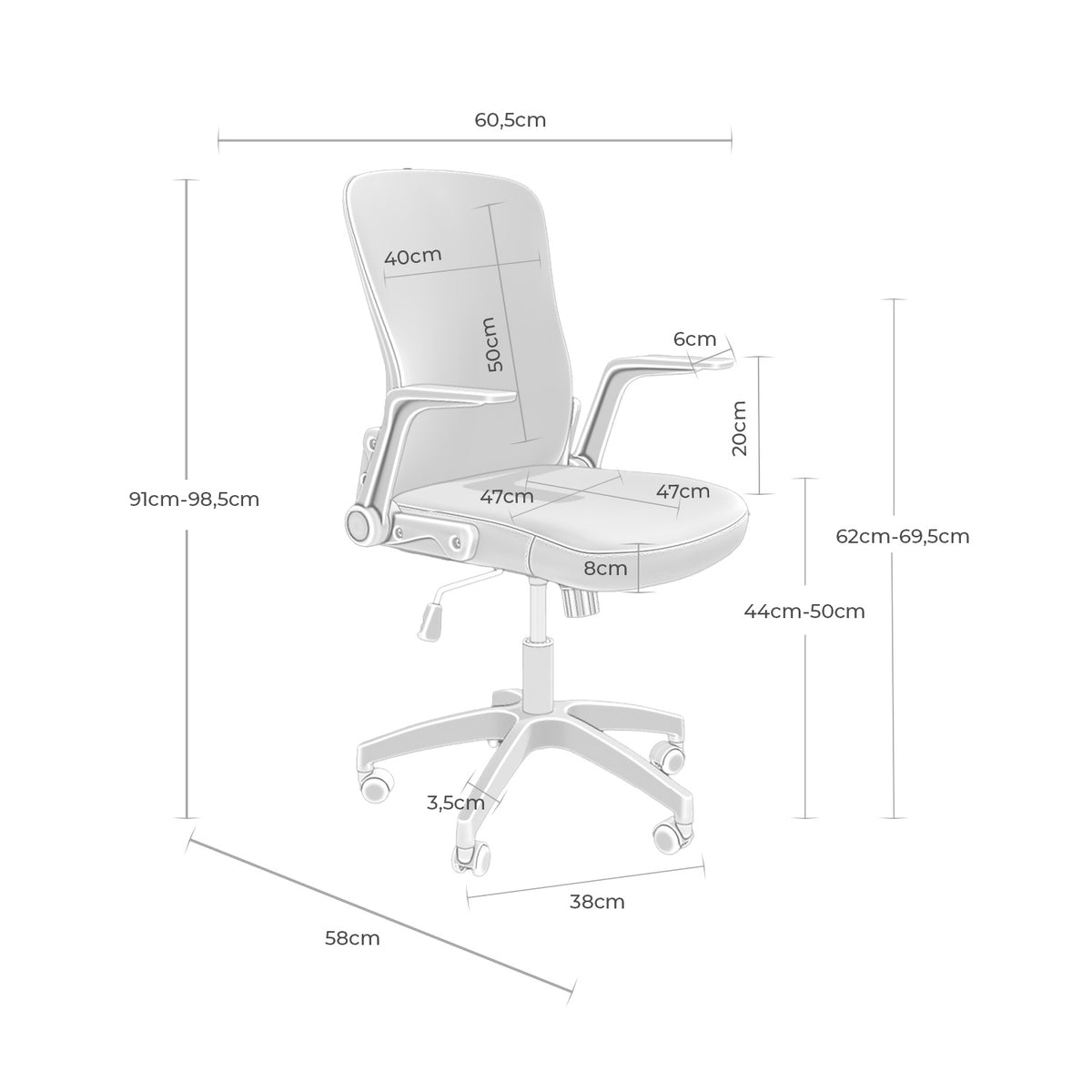 Sedia da ufficio MANCHESTER