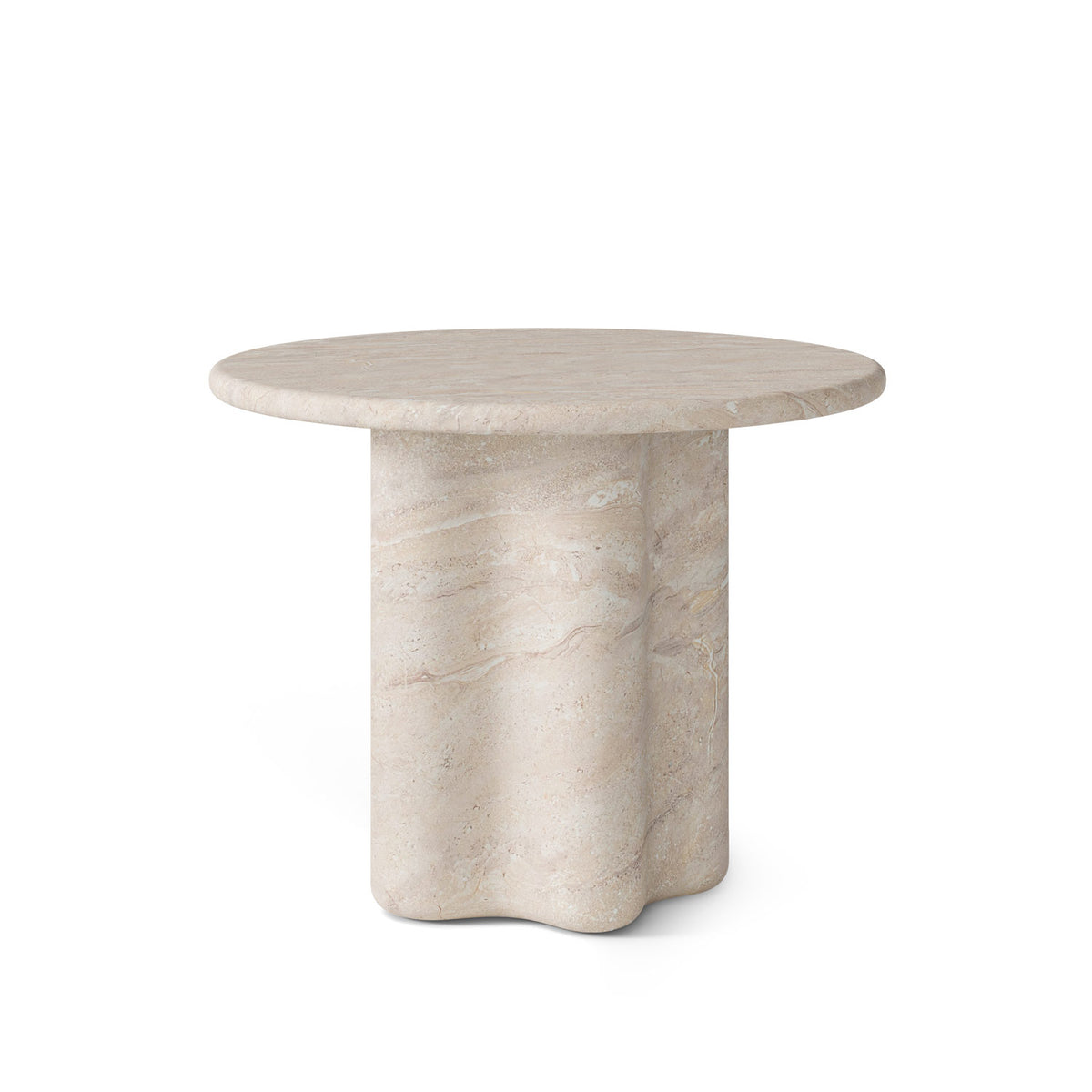 Tavolo MICHELLE rotondo Ø100 cm - Marmo Travertino