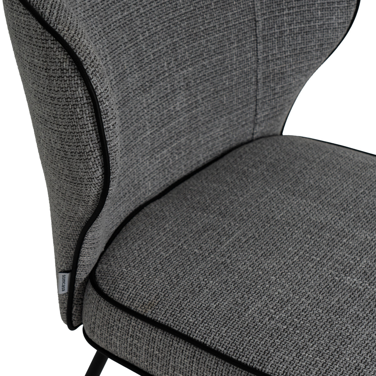 Sedia mayra grigio scuro