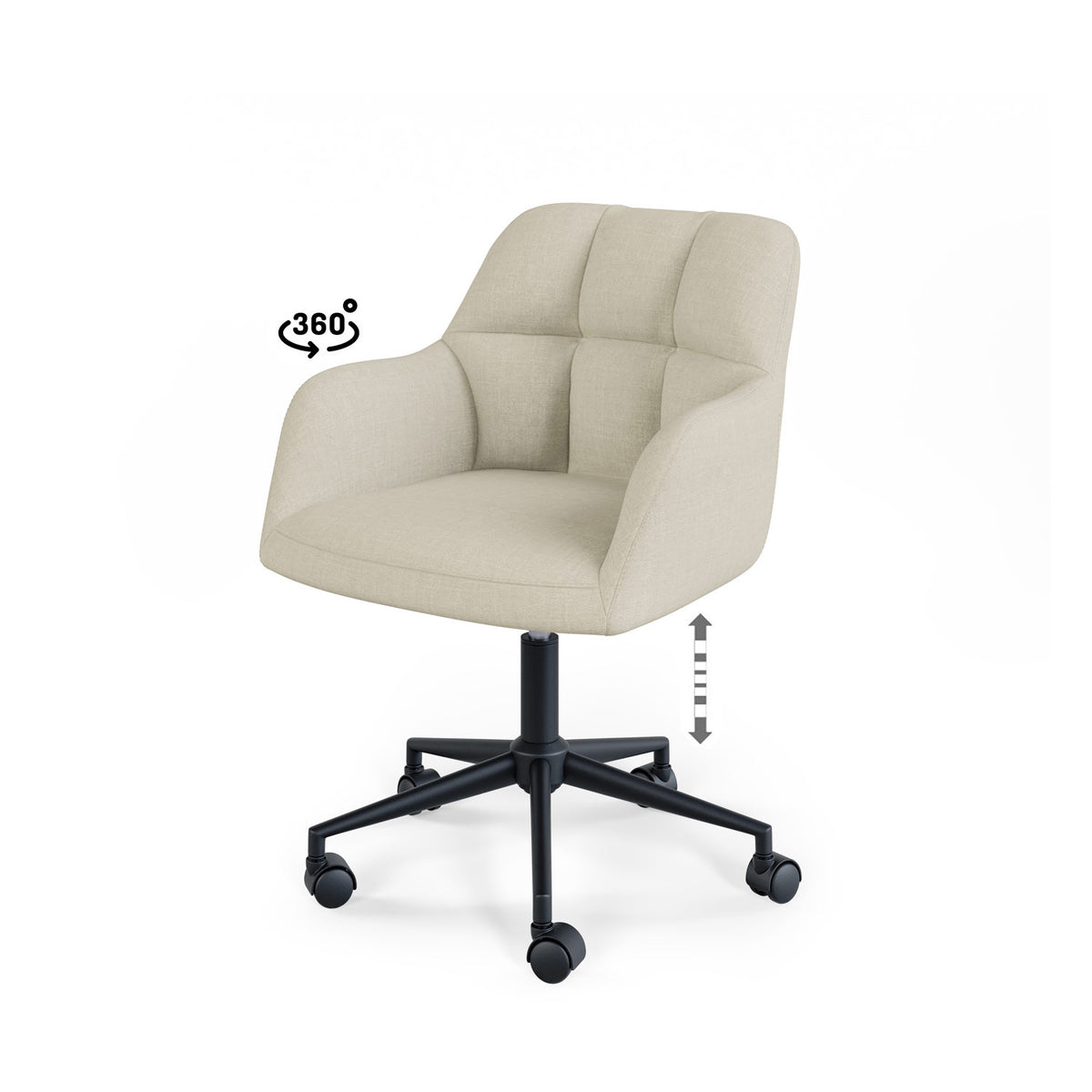 Sedia da ufficio STANFORD - Beige