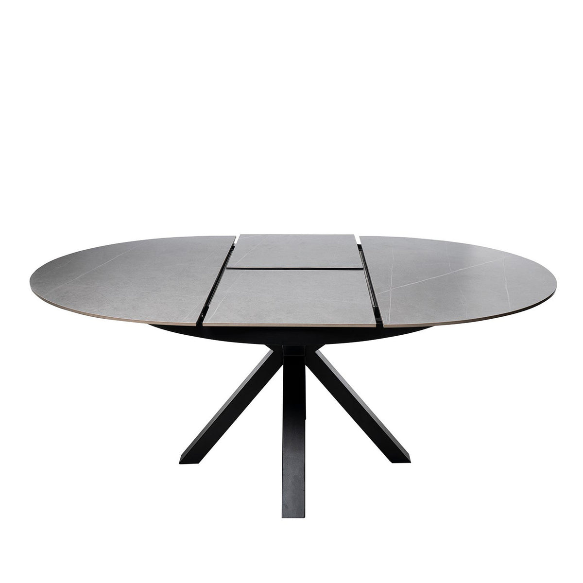 Tavolo zuri 130 rosso. grigio/nero