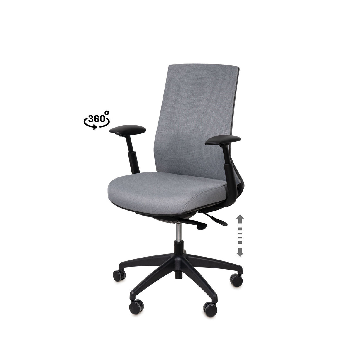 Sedia da ufficio LANCASTER - Grigio