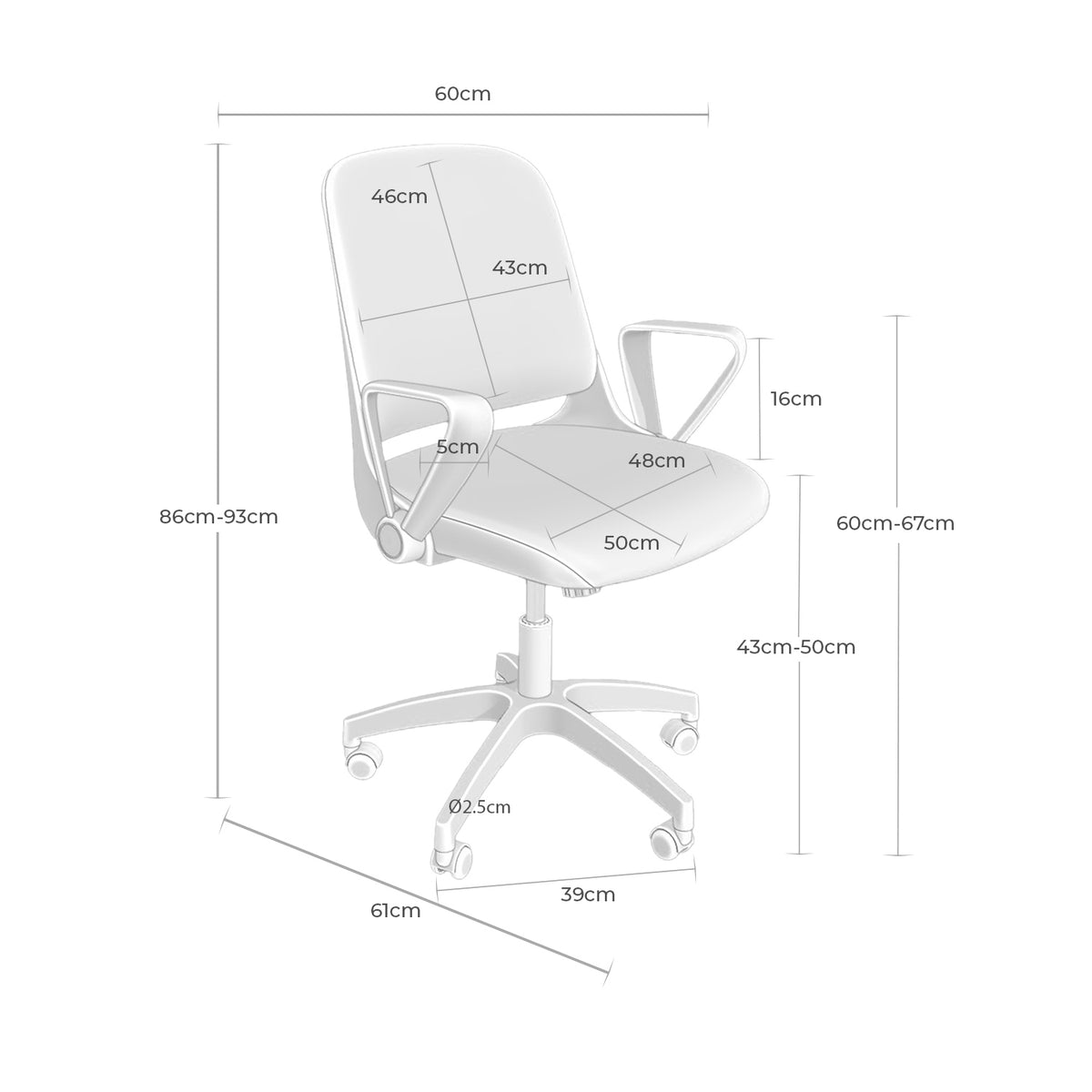 Sedia da ufficio SIRACUSA