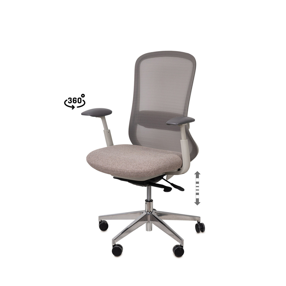 Sedia da ufficio EMORY - Tortora