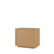 Comodino basso 2 cassetti 60 BORNEO - Rovere
