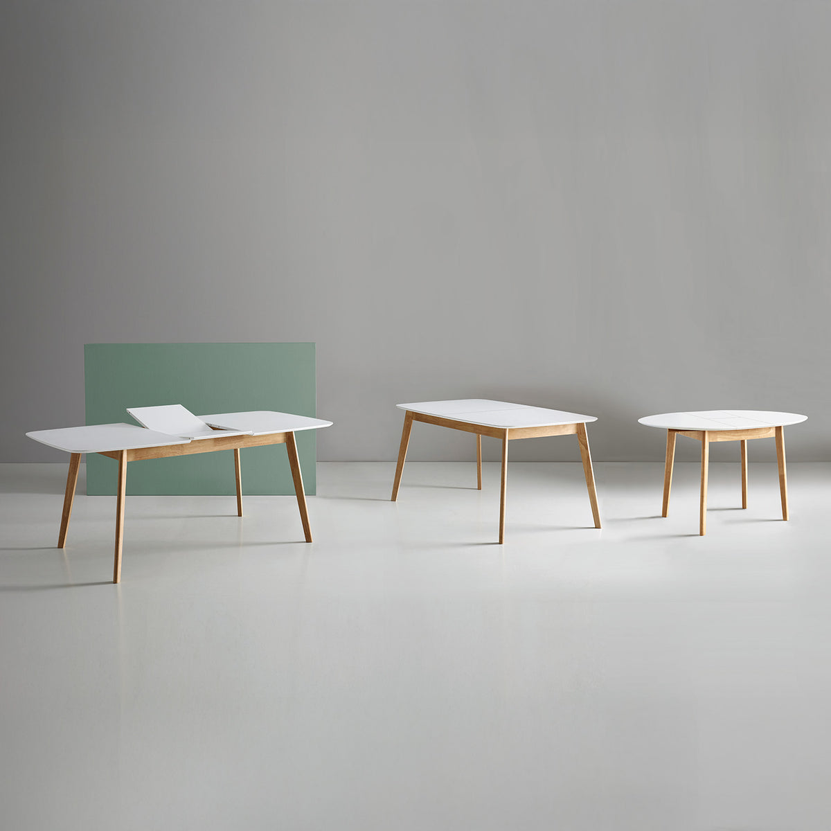 Enma tavolo 120 est.rovere bianco