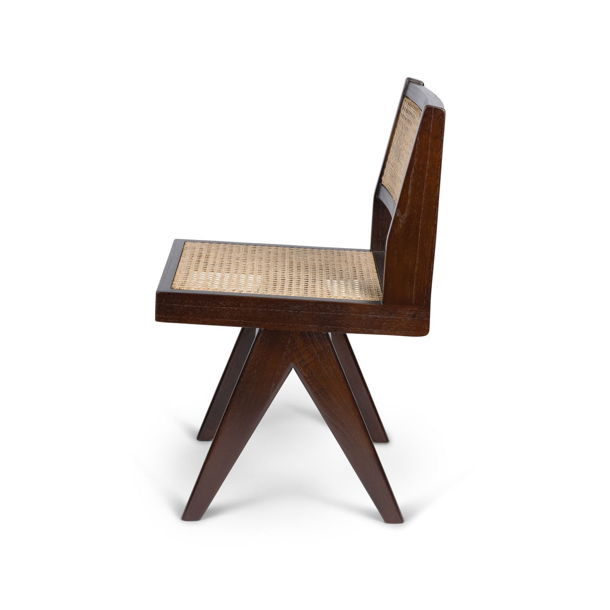 Dining Chair Lecorb - Chandigarh Heritage Brown - Pierre Jeanneret Edition