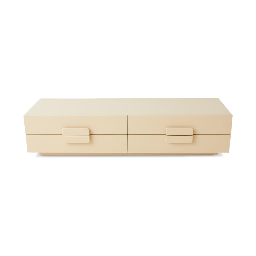 Credenza bassa spaziosa color crema