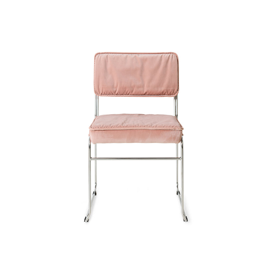 Sedia Endless velluto, rosa lychee