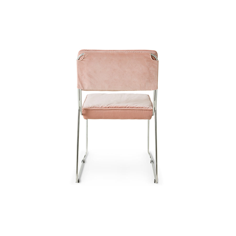 Sedia Endless velluto, rosa lychee